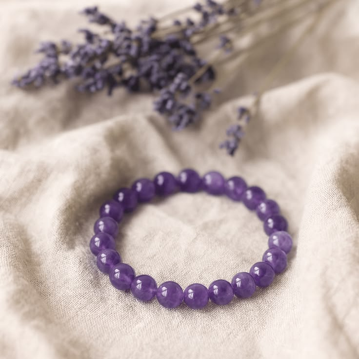 Bracelet en Améthyste 10 mm – 23 cm - Image 3