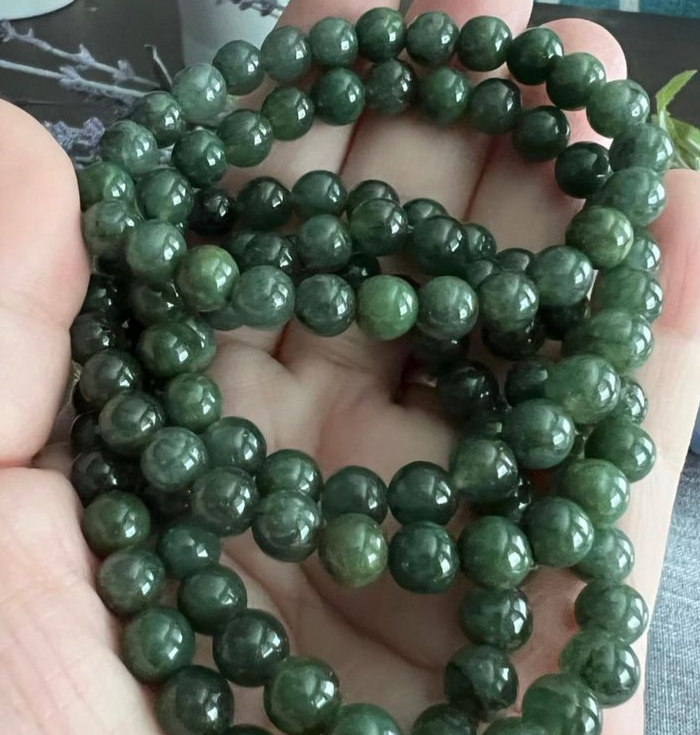 Clear Quartz beaded crystal gemstone bracelet