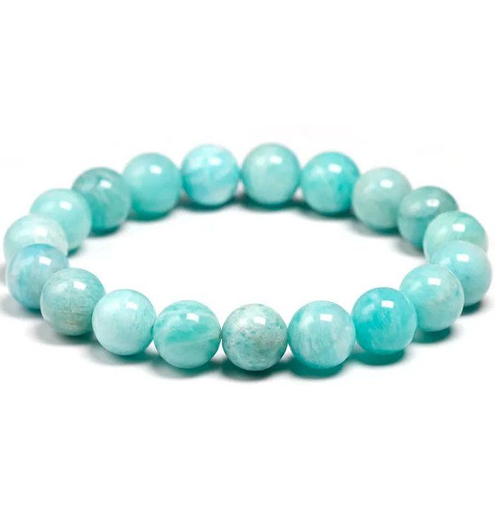 Amazonite bracelet 8mm 19cm gemstone crystal jewelry