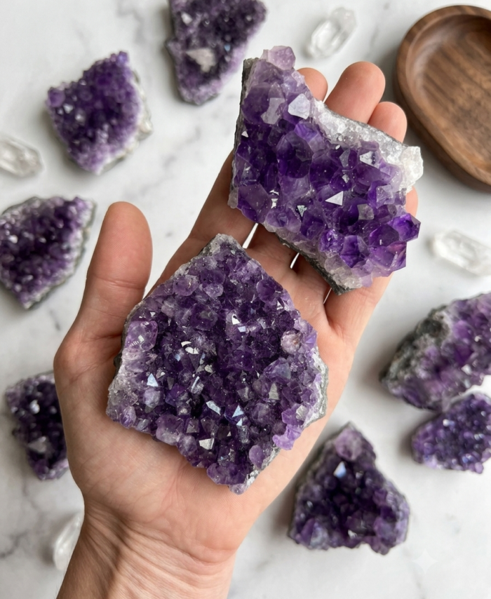 High-Grade Amethyst Cluster | The "Peaceful Mind" Geode
