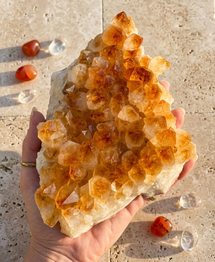 Natural Citrine Cluster | The "Merchant's Abundance" Geode