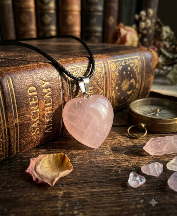 Rose Quartz Heart Pendant