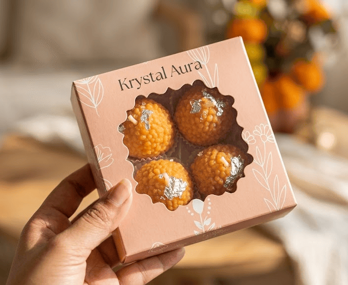 Scented Ladoo Candle Gift Box (Set of 4) | The "Festive Radiance" Set