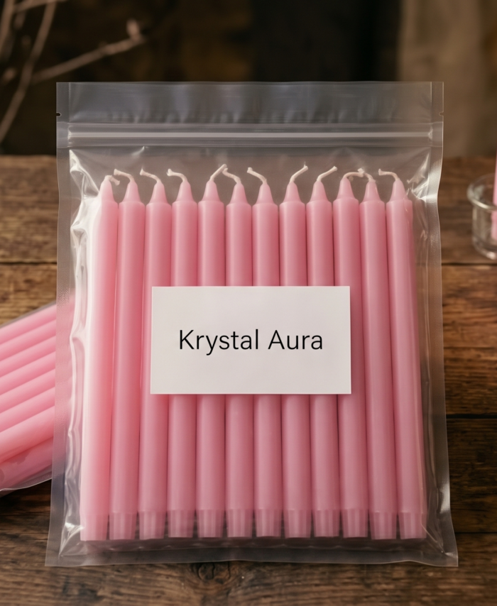 Pink Ritual Candles (Set of 10) | The "Divine Love" Aura Pack