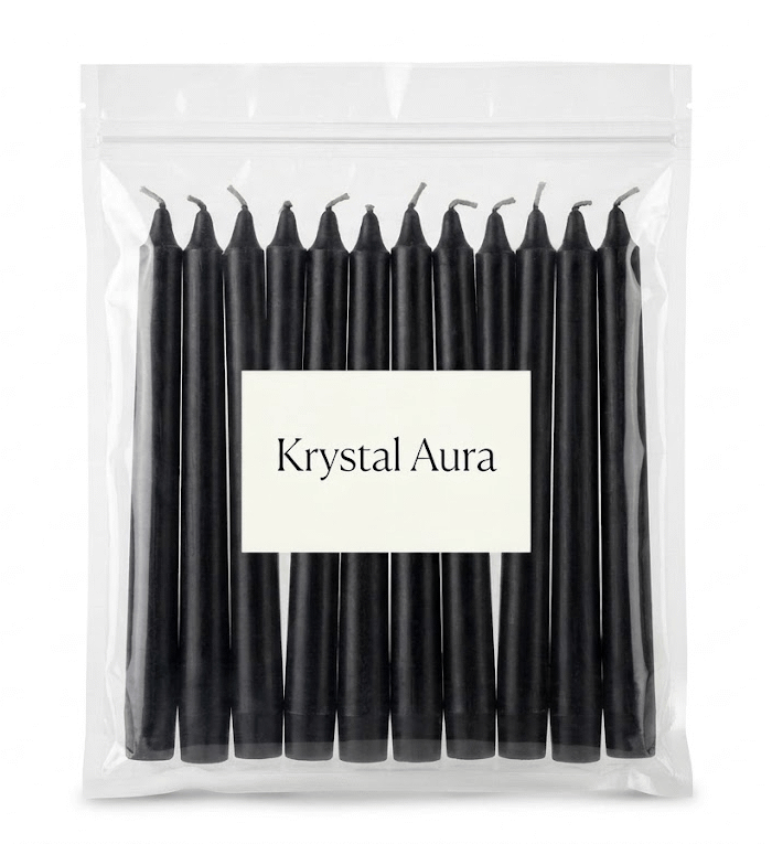 Black Ritual Candles (Set of 10) | Evil Eye Removal